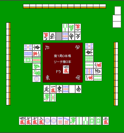 场况变化后需要重新判断扣牌的局面图