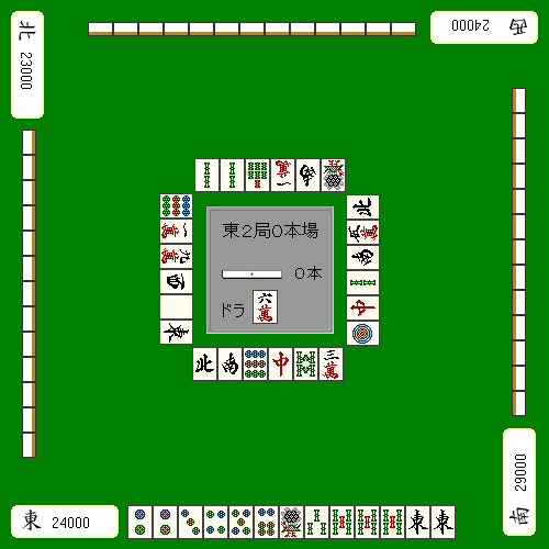 碰双东即可听牌的例2局面图